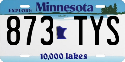 MN license plate 873TYS