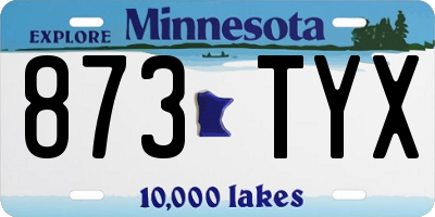 MN license plate 873TYX