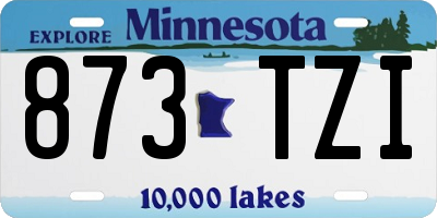 MN license plate 873TZI