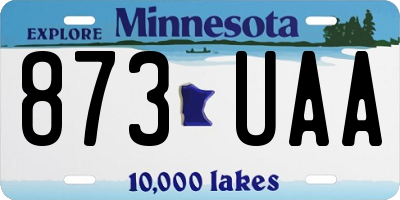MN license plate 873UAA