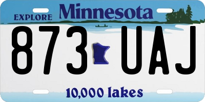 MN license plate 873UAJ