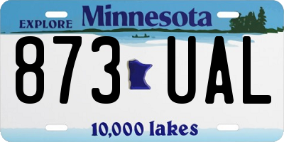 MN license plate 873UAL
