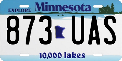 MN license plate 873UAS