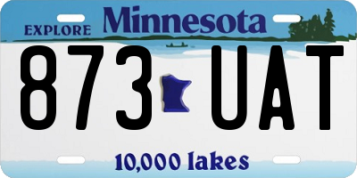 MN license plate 873UAT