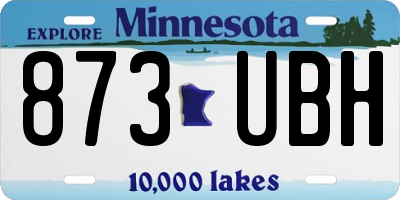MN license plate 873UBH