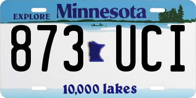 MN license plate 873UCI