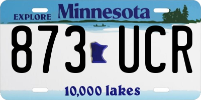 MN license plate 873UCR