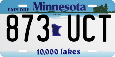 MN license plate 873UCT