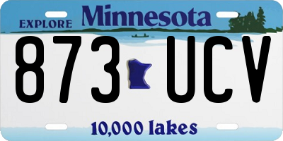 MN license plate 873UCV