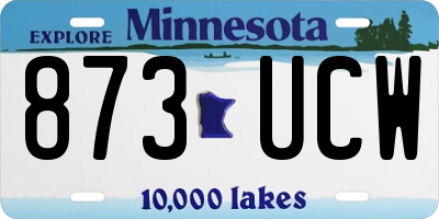 MN license plate 873UCW