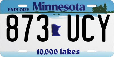 MN license plate 873UCY