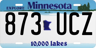 MN license plate 873UCZ