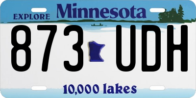 MN license plate 873UDH