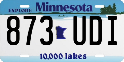 MN license plate 873UDI