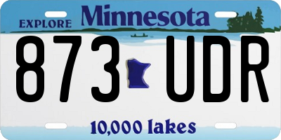 MN license plate 873UDR