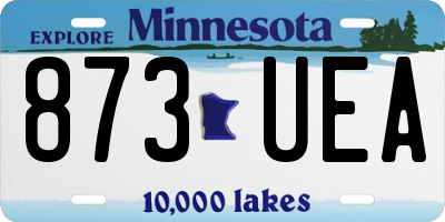 MN license plate 873UEA