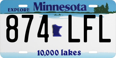 MN license plate 874LFL