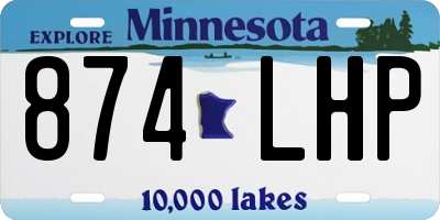 MN license plate 874LHP