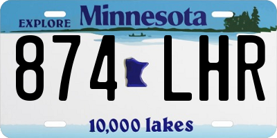 MN license plate 874LHR