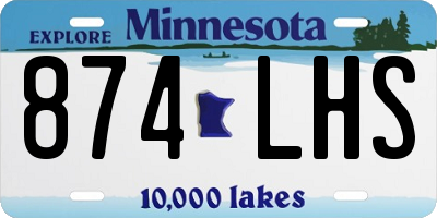 MN license plate 874LHS