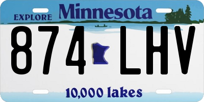 MN license plate 874LHV
