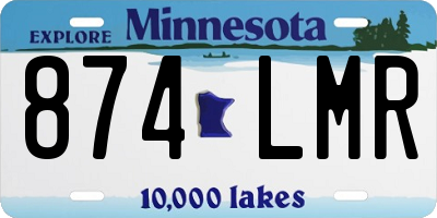 MN license plate 874LMR