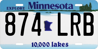 MN license plate 874LRB