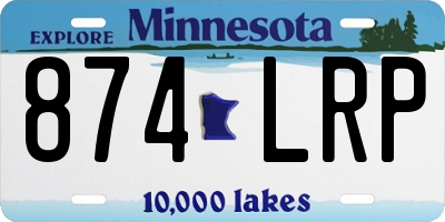 MN license plate 874LRP
