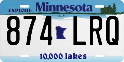 MN license plate 874LRQ