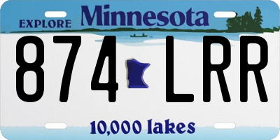 MN license plate 874LRR