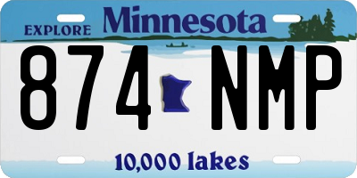 MN license plate 874NMP