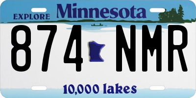 MN license plate 874NMR