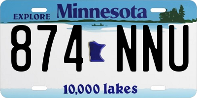 MN license plate 874NNU