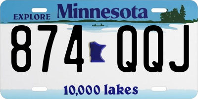 MN license plate 874QQJ