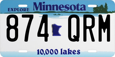 MN license plate 874QRM