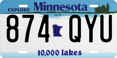 MN license plate 874QYU