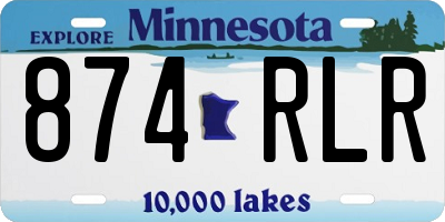 MN license plate 874RLR
