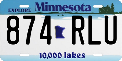 MN license plate 874RLU