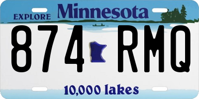 MN license plate 874RMQ