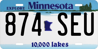MN license plate 874SEU
