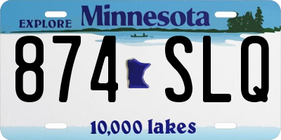 MN license plate 874SLQ