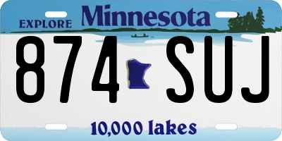 MN license plate 874SUJ