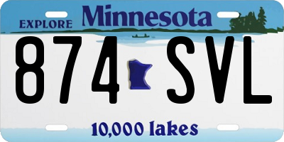 MN license plate 874SVL