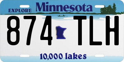 MN license plate 874TLH
