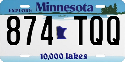 MN license plate 874TQQ