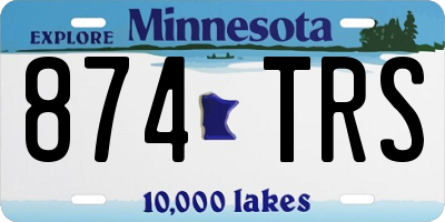MN license plate 874TRS