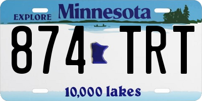 MN license plate 874TRT