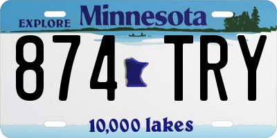 MN license plate 874TRY
