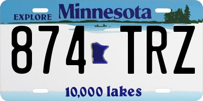MN license plate 874TRZ