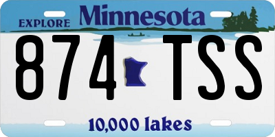 MN license plate 874TSS